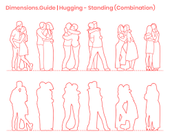 People Hugging - Combination Dimensions & Drawings | Dimensions.com