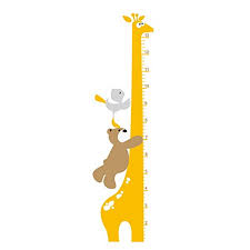 Winhappyhome Giraffe Kids Height Measurement Chart Wall