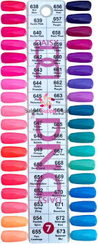 color chart 7 dnd duo daisy gel 36