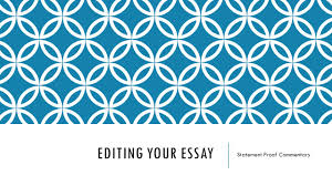 Order Custom Essay Online   editing your essay