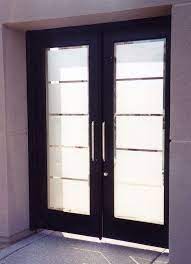 Glass Doors Frosted Glass Front Entry