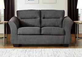 Miravel Gunmetal Sofa Set Lexington