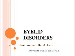 ppt eyelid disorders powerpoint