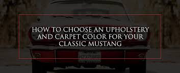 clic mustang upholstery carpet