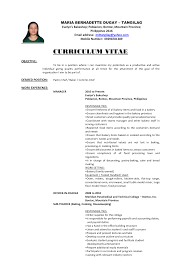    Basic Resumes Examples for Students   Internships com 