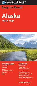Rand Mcnally Easy To Read Alaska State Map Amazon Co Uk