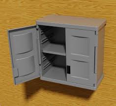 Wall Mounted Cabinets 3d Model 15