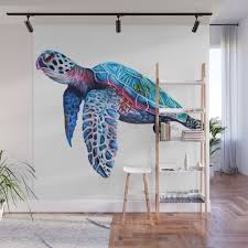 Sea Turtle Wall Mural By Sophie Elaina