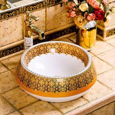 ceramic art basin sink counter top