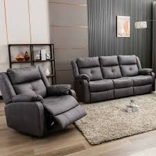 velino manual reclining 2 seater sofa
