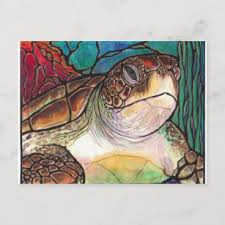 stained glass sea turtle gifts on zazzle