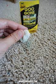 how to get blu tack out of carpets