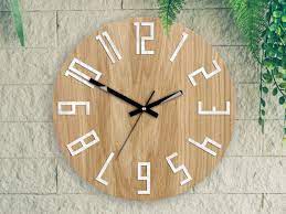 Wall Clock Wood Clock Large Wall Clock