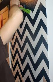 How To Paint Chevron Stripes On A Wall