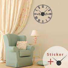 Clock Wall Decals With Roman Numbers