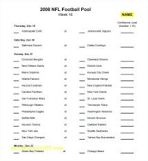 Weekly Football Pool Template Excel Squares Bettylin Co