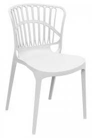 eden garden stacking chair white