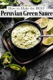 peruvian green sauce recipe aji verde