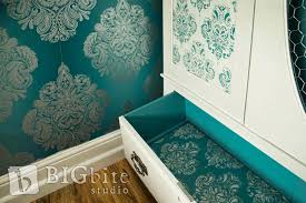 Shabby Chic Stencil Doodle Damask