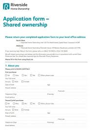 application form â shared ownership