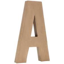 paper mache letter a 16 hobby