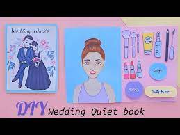 how to make wedding paper quiet book