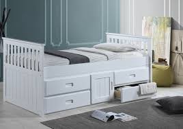 Rio White Captains Bed With Storage