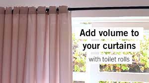 your curtains with toilet rolls