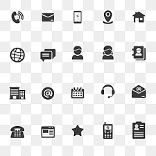 contact icons png images 5200 vector