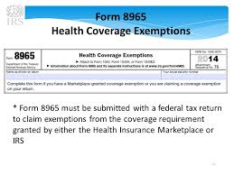 Reporting Health Insurance Coverage For Individuals And