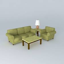 living room set free 3d model cgtrader