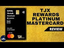 tjx rewards platinum mastercard tjx