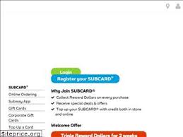 Www mysubwaycard com card balance. Top 50 Similar Websites Like Mysubwaycard Com And Alternatives