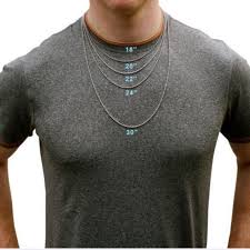 Mens Necklace Chart Mens Fashion Accessories On Carousell