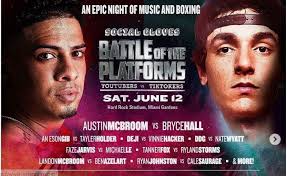 Check spelling or type a new query. Youtube Vs Tiktok Boxing Fight Card Which Fighters Are Competing In The Event Headlined By Austin Mcbroom Vs Bryce Hall