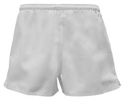 100 cotton union rugby shorts white