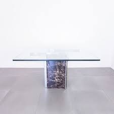 Square Marble Glass Dining Table