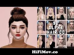 the sims 4 92 alpha female hair cc