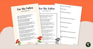 for the fallen remembrance day poem
