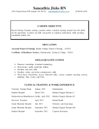 New Grad Resume Current Nursing Resume