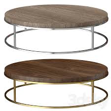 Midcentury lines mix with industrial details to create this modern and mobile coffee table. 3d Models Table Rh Modern Nicolas Round Coffee Table
