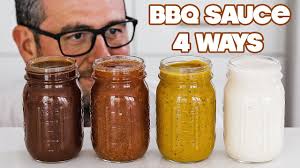 making homemade bbq sauce 4 ways