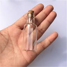 12ml Mini Transpa Glass Bottles