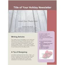 Family Holiday Newsletter Examples