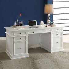 This wooden desk has an amazing design and will add elegance in your 7. Daiki Desk White Wooden Desk With Drawers File Cabinet Casa Bella Furniture Quality Furniture Home Goods