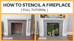 Stenciling A Fireplace Stencil