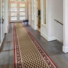 tartan brown hallway carpet runners