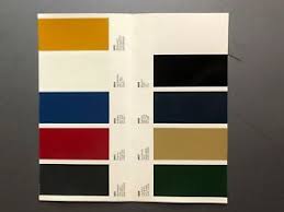 Details About 1966 Porsche Factory Issued Color Chart Folder Brochure 1 66 Rare Awesome Xlnt