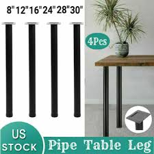 Round Pipe Coffee Table Leg Set