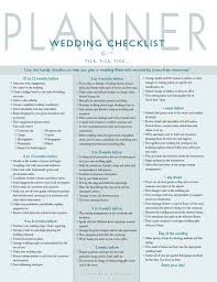 Wedding Planner Checklist Wedding